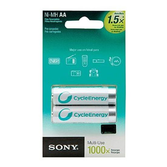 Pilha Recarregável Sony AA de 2100 mAh - 2 Unidades Pilha Recarregável Sony AA de 2100 mAh - 2 Unidades