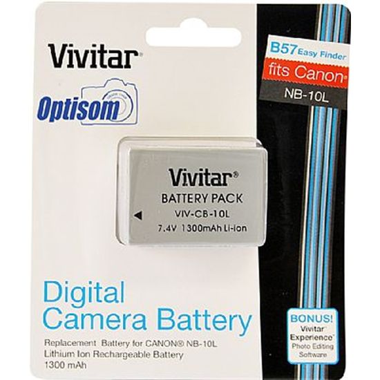 Bateria para Canon SX40, SX50 e G1X - NB-10L - Vivitar Bateria para Canon SX40, SX50 e G1X - NB-10L - Vivitar