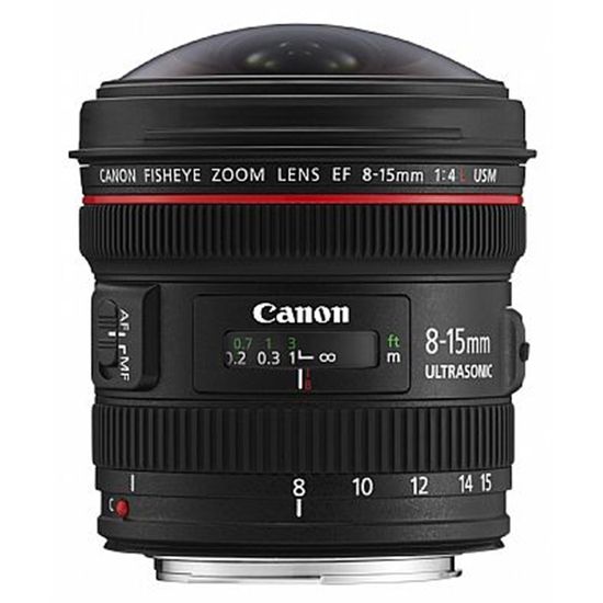 Objetiva Canon 8-15mm f4 L USM Olho de Peixe.
