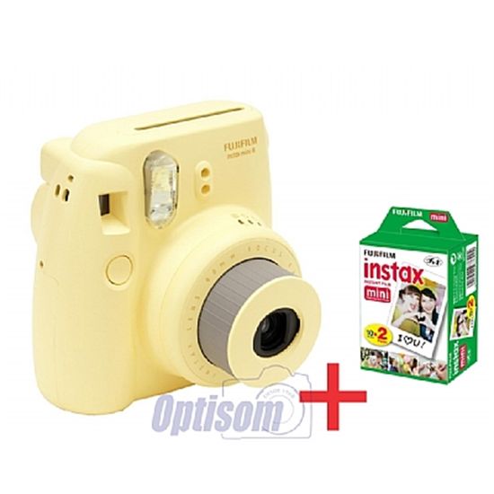 Camera FujiFilm Instax Mini 8 + Filme para 20 fotos Amarela Camera FujiFilm Instax Mini 8 + Filme para 20 fotos Amarela