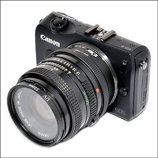 FD-eos m objetivamente adaptador Canon FD objetivamente a canon eos-m cámara ef-m adaptador