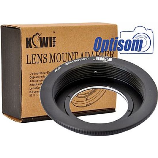 Adaptador com elemento óptico de câmera Nikon para uso de objetiva de rosca M42 Adaptador com elemento óptico de câmera Nikon para uso de objetiva de rosca M42