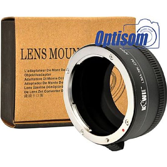 Adaptador para Camera Canon M para usar Objetivas Nikon.