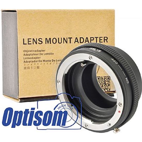 Adaptador para Camera Canon M para usar objetivas Nikon serie G ou DX.