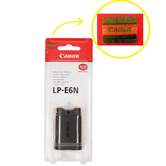 Bateria Original Canon LP-E6n para 5D Mark II, 5D Mark III, 6D, 7D, 7D Mark II, 60D e 70D