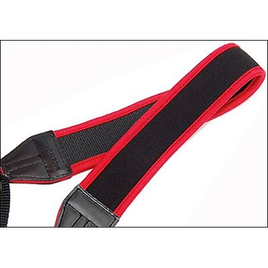 Alça para Câmera Digital Reflex Cor Vermelha com Preto
