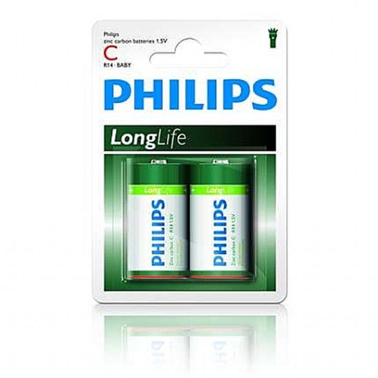 Pilhas Philips Media 1,5v - Tipo C Pilhas Philips Media 1,5v - Tipo C