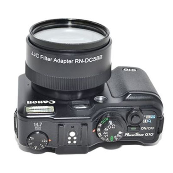 Tubo adaptador para Canon G10,G11 e G12 acompanha o movimento do Zoom.