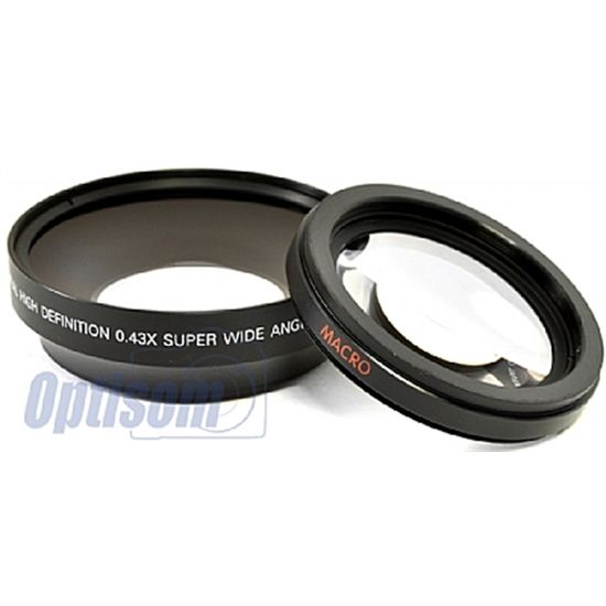 Lente Auxiliar Grande Angular 0,43x + Lente Super Macro  72mm. Lente Auxiliar Grande Angular 0,43x + Lente Super Macro  72mm.
