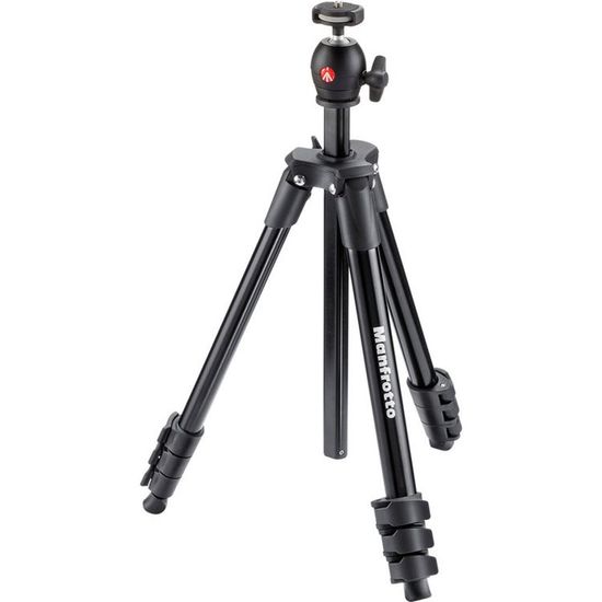 Tripé Manfrotto Compact Light com ball head - até 1,5 kg Tripé Manfrotto Compact Light com ball head - até 1,5 kg