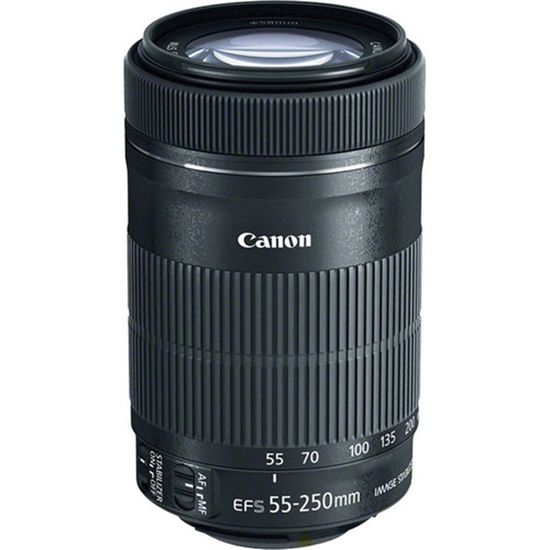 Objetiva Canon EF-S 55-250mm f/4-5.6 IS STM Objetiva Canon EF-S 55-250mm f/4-5.6 IS STM