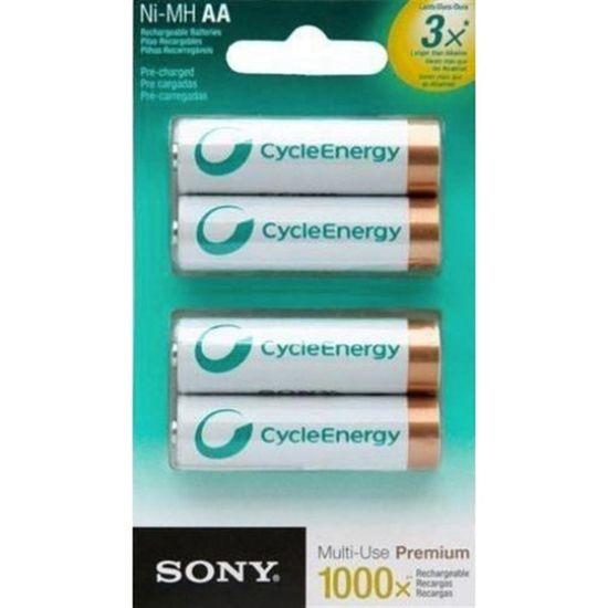 Pilha Recarregável Sony AA de 2000 mAh - 4 Unidades Pilha Recarregável Sony AA de 2000 mAh - 4 Unidades