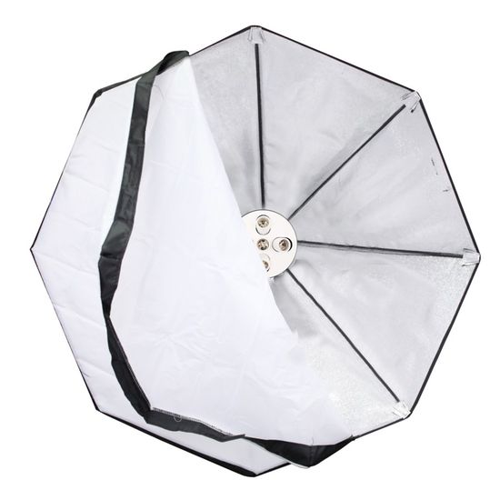 Softbox octogonal 90 cm luz contínua para 5 lâmpadas Softbox octogonal 90 cm luz contínua para 5 lâmpadas