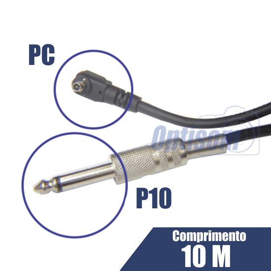 Cabo de Sincronismo PC P10 liso 10 metros (MC7016) Cabo de Sincronismo PC P10 liso 10 metros (MC7016)