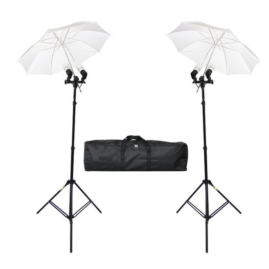 Kit iluminação Youtuber quadruplo Completo 220V Kit iluminação Youtuber quadruplo Completo 220V