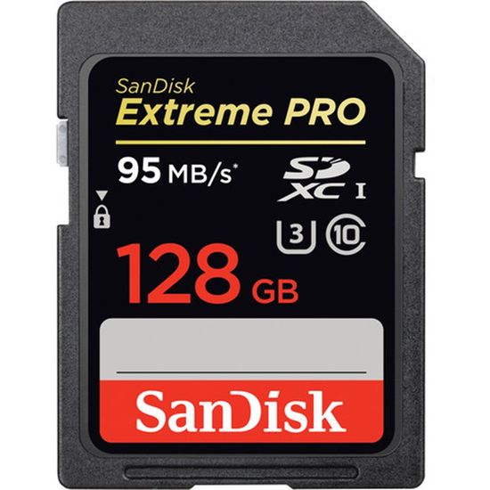 Cartão SanDisk 128GB 95MB'S Extreme PRO UHS-I SDXC