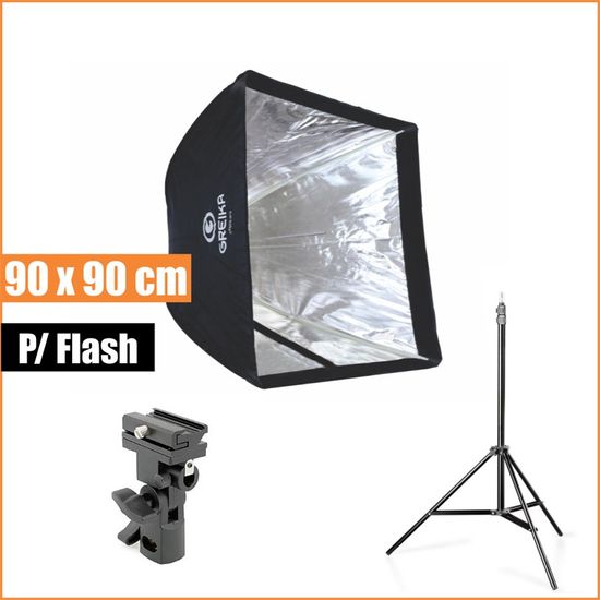 Softbox  90x90 cm tipo sombrinha para flash dedicado Softbox  90x90 cm tipo sombrinha para flash dedicado