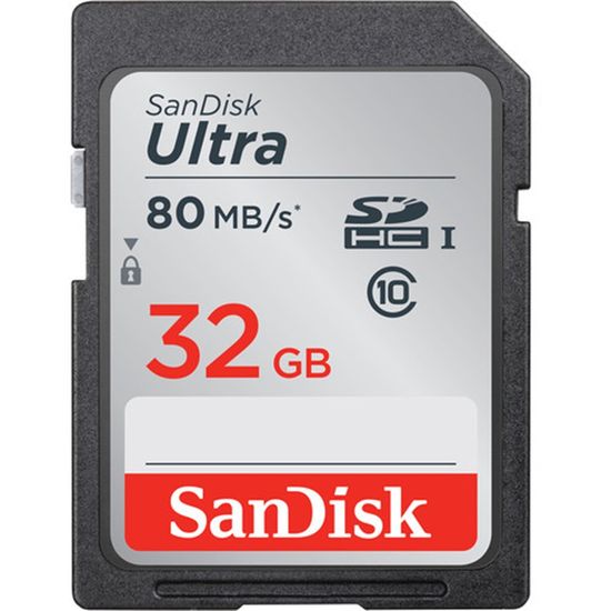 Cartão Sandisk 32gb/80mbs Ultra SDHC Classe 10 Cartão Sandisk 32gb/80mbs Ultra SDHC Classe 10