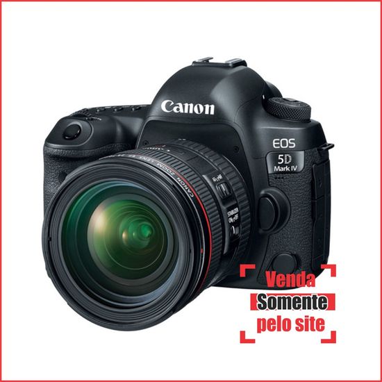 Câmera Canon EOS 5D Mark IV com 24-70mm F/4L Câmera Canon EOS 5D Mark IV com 24-70mm F/4L