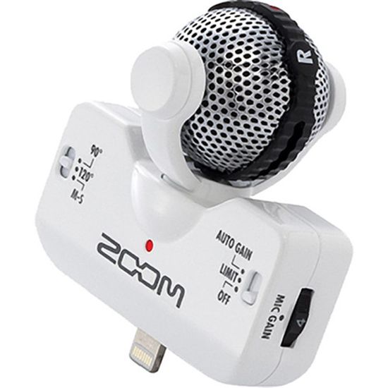 Microfone Stereo Zoom iQ5 para iOS Microfone Stereo Zoom iQ5 para iOS