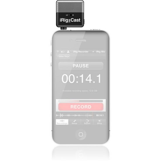 Microfone para Smartphone e Tablet iRig Mic Cast Microfone para Smartphone e Tablet iRig Mic Cast