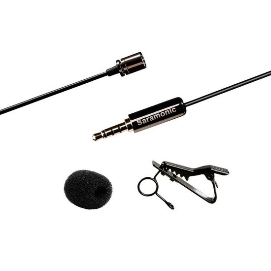 Microfone Lapela Saramonic Sr-lmx1 Para Iphone E Smartphones Microfone Lapela Saramonic Sr-lmx1 Para Iphone E Smartphones