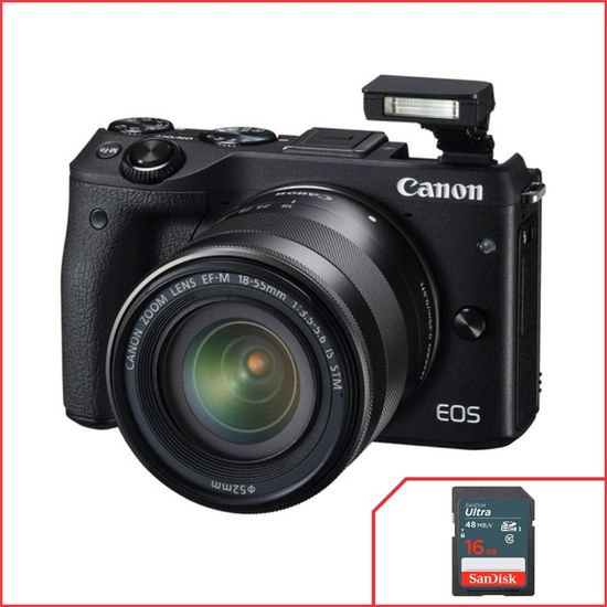 Canon Eos M3 Mirrorlens + 18-55mm Efm F/3.5-5.6 Is Stm Canon Eos M3 Mirrorlens + 18-55mm Efm F/3.5-5.6 Is Stm