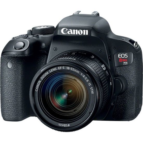 Camera Canon T7i com 18-55mm f/4-5.6 IS STM Camera Canon T7i com 18-55mm f/4-5.6 IS STM