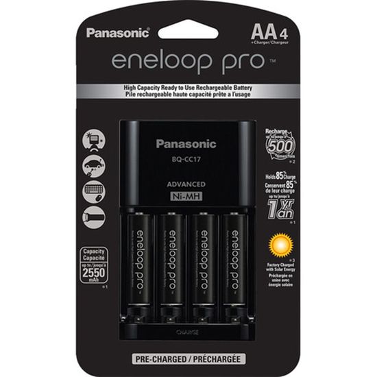 Bateria Eneloop Pro Recarregaveis Panasonic (2550mAh, Kit com 4) Bateria Eneloop Pro Recarregaveis Panasonic (2550mAh, Kit com 4)