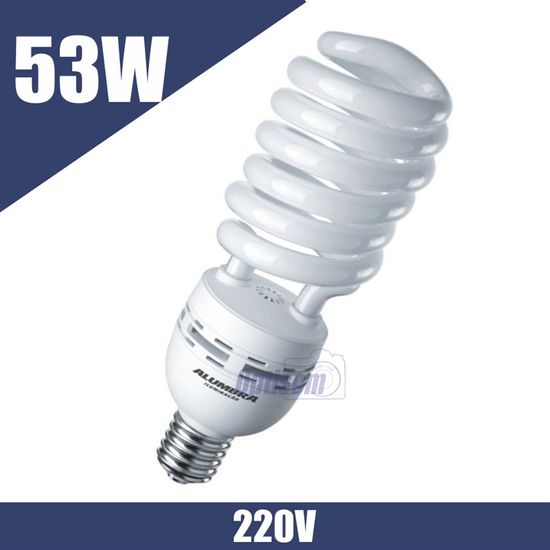 Lâmpada luz branca espiral para softbox 53w 220v Alumbra Lâmpada luz branca espiral para softbox 53w 220v Alumbra
