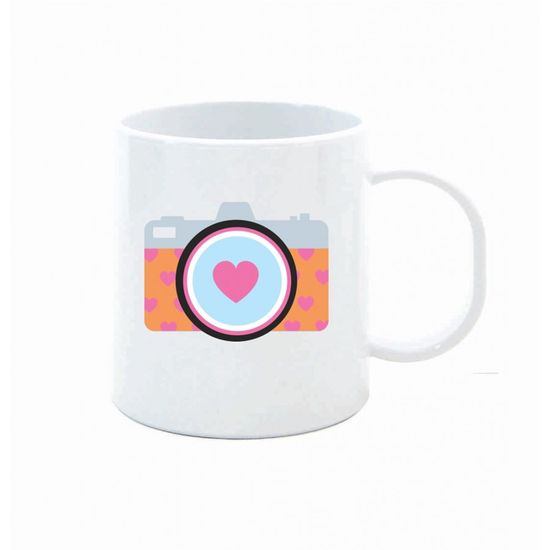 Caneca Photo Pink de Porcelana Caneca Photo Pink de Porcelana