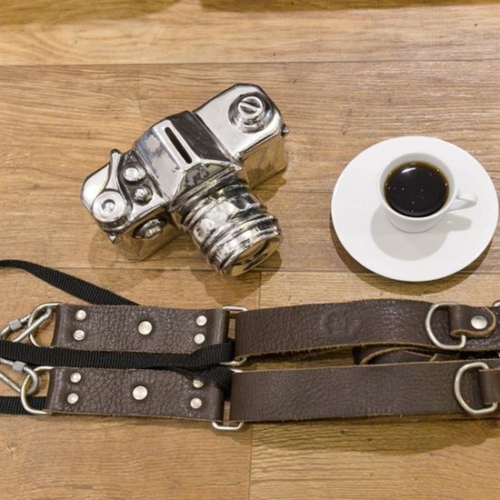 Alça Dupla em Couro Legitimo - cor marrom Alça Dupla em Couro Legitimo - cor marrom