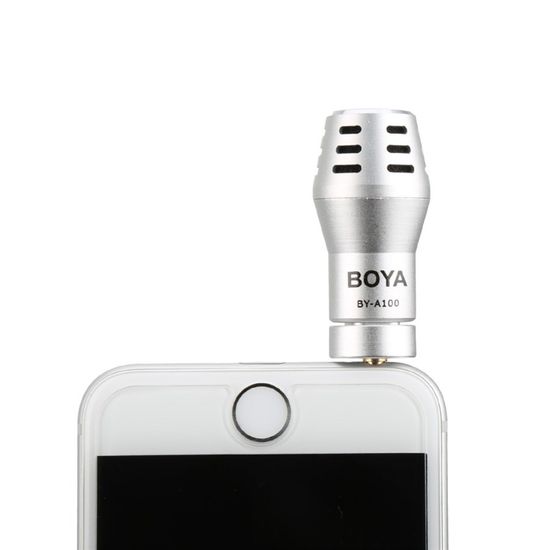 Microfone omnidirecional para iPhone Boya BY-A100