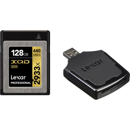 Cartão de Memoria 128Gb 2933x XQD 2.0 com Leitor Lexar Cartão de Memoria 128Gb 2933x XQD 2.0 com Leitor Lexar