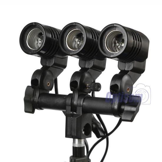 Soquete triplo lâmpadas E27 iluminação continua Soquete triplo lâmpadas E27 iluminação continua