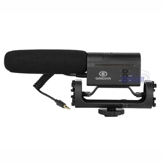 Microfone Direcional Condensador de Video GKSM10 para Cameras DSLR - Greika Microfone Direcional Condensador de Video GKSM10 para Cameras DSLR - Greika
