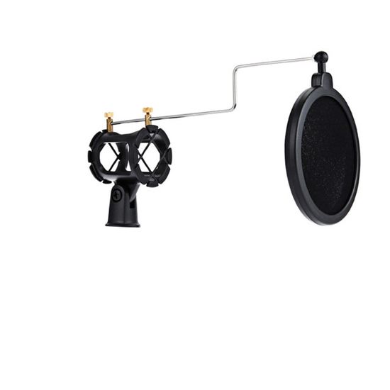 Suporte anti choque e Pop filter para microfone estúdio CSR S1 Suporte anti choque e Pop filter para microfone estúdio CSR S1