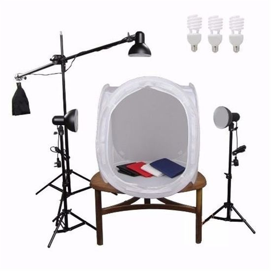 Kit Mini Estúdio Fotográfico Tenda 80cm Still Pk-st10 220v Greika Kit Mini Estúdio Fotográfico Tenda 80cm Still Pk-st10 220v Greika