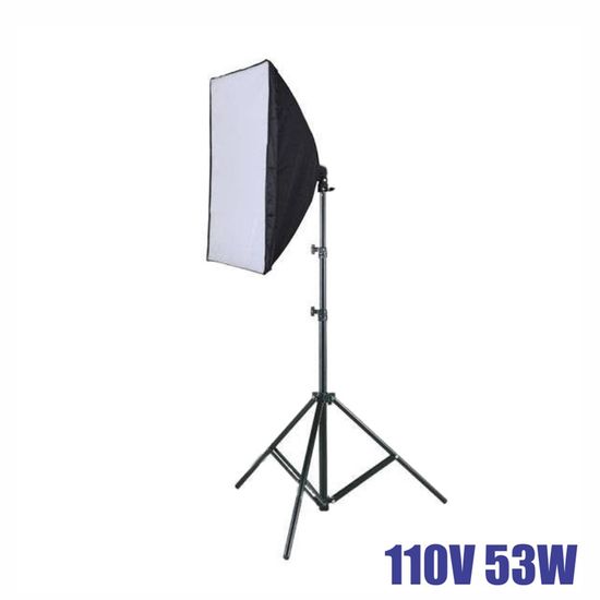 Kit Luz contínua softbox 53w 110V Completo Kit Luz contínua softbox 53w 110V Completo