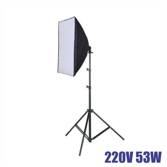 Kit Luz contínua softbox 53w 220V Completo Kit Luz contínua softbox 53w 220V Completo