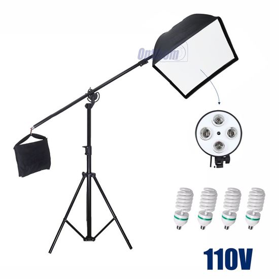 Softbox girafa 60x60 cm 4 lâmpadas - 180W 110V Softbox girafa 60x60 cm 4 lâmpadas - 180W 110V