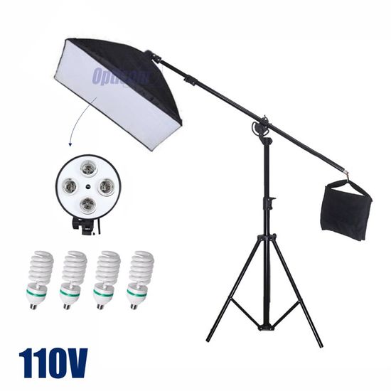 Softbox girafa 50x70cm com 4 lâmpadas 180W 110V