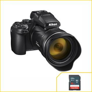 Câmera Digital Nikon Preto 24.2mp - D3400 | 18-55mm | 70-300mm
