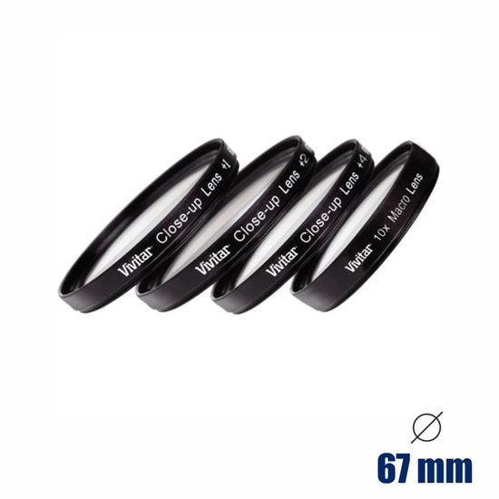 Kit de filtros closeup 67mm +1 +2 +4 +10 - Vivitar Kit de filtros closeup 67mm +1 +2 +4 +10 - Vivitar