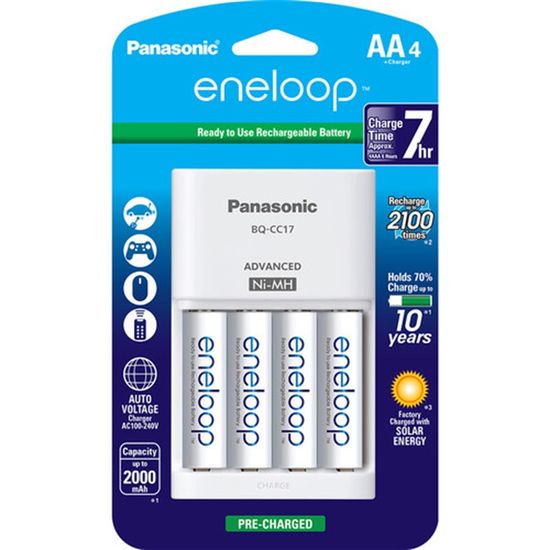 Carregador com Pilhas AA Eneloop 2000 mAh Carregador com Pilhas AA Eneloop 2000 mAh