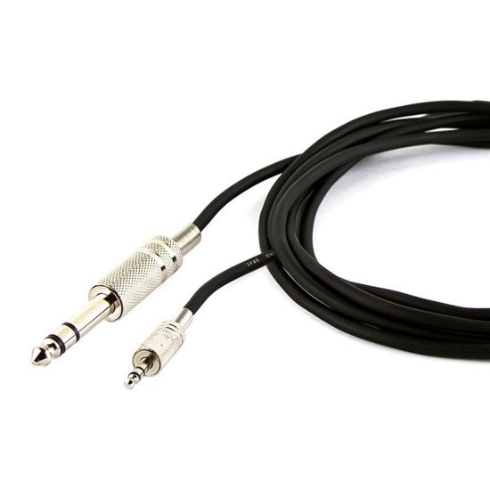 Cabo P2 Estereo P10 Profissional Dourado 24k