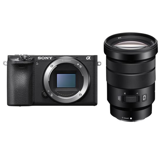 Câmera Sony A6500 4K com 18-105mm f/4 G OSS Câmera Sony A6500 4K com 18-105mm f/4 G OSS