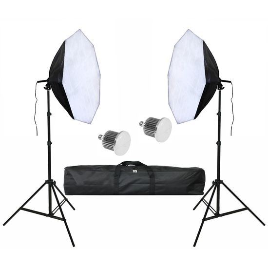 Kit de Iluminação Led Octagonal 70 cm 210 W - Bivolt Kit de Iluminação Led Octagonal 70 cm 210 W - Bivolt