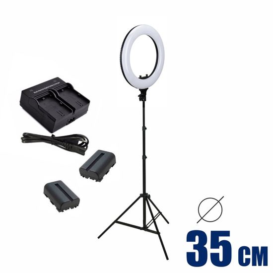 Ring Light a bateria para maquiadores Greika R-40B LITE Bicolor - Completo Ring Light a bateria para maquiadores Greika R-40B LITE Bicolor - Completo