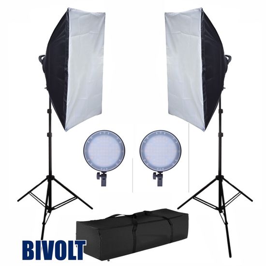 Kit Luz Continua Softbox 50x70 Luz De Led  Easy -Bicolor Kit Luz Continua Softbox 50x70 Luz De Led  Easy -Bicolor